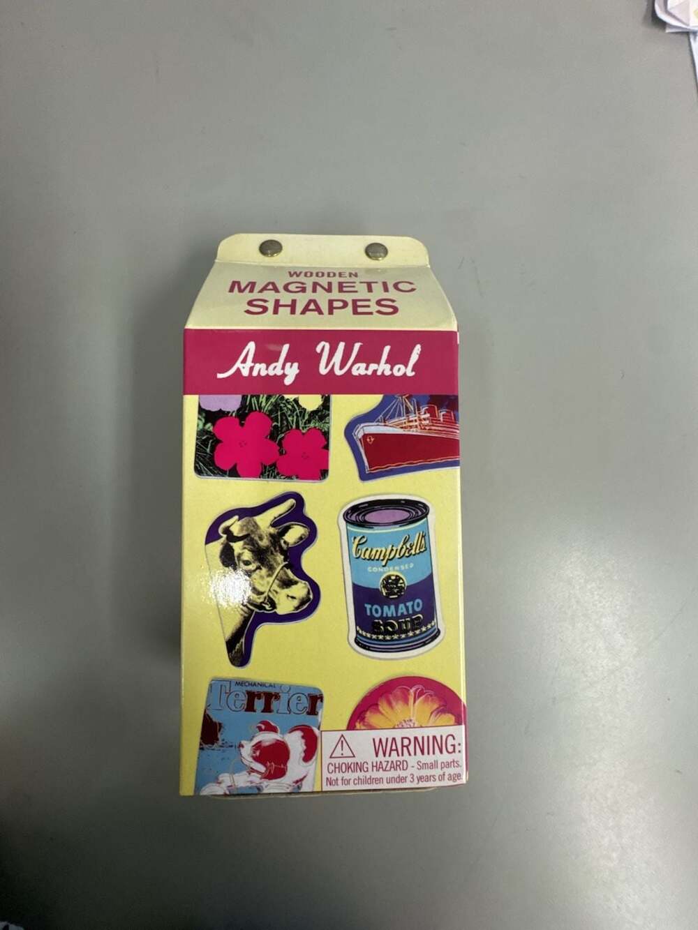 New in box Andy Warhol Wooden Magnetic Shapes